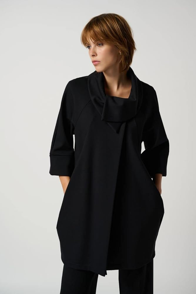 Joseph Ribkoff Coat Style 153302 (10) Black at Amazon